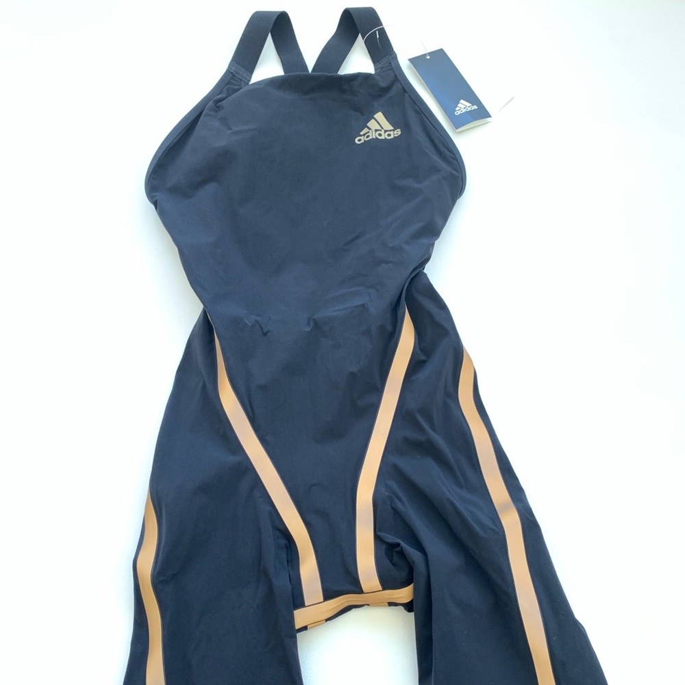 Adidas Adizero Competition Swimsuit Black Gold